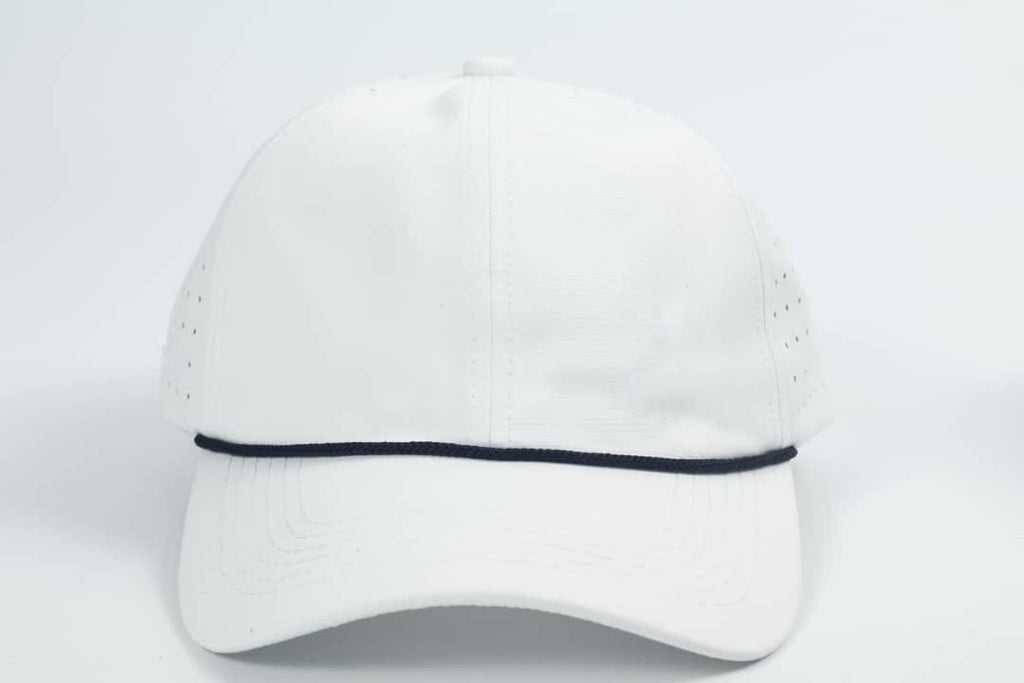 5 Panel Rope Cap - White