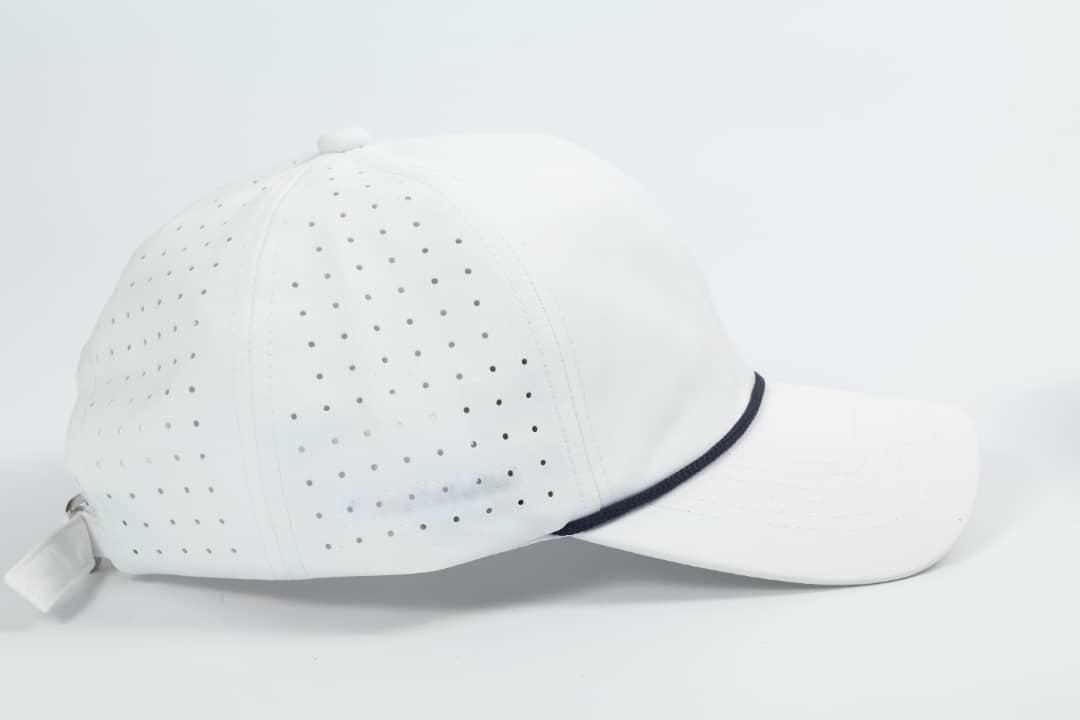 5 Panel Rope Cap - White